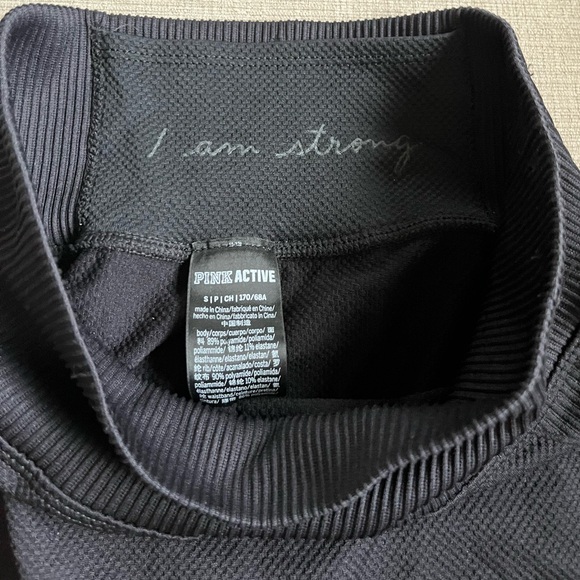 Pink Active Victoria’s Secret black/taupe seamlessss ombré leggings. Size small - Picture 3 of 4